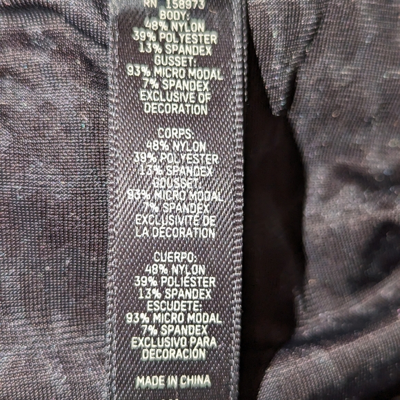 SKIMS Bodysuit NWT Velvety Burnout Logo size XL - Picture 17 of 17